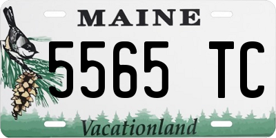 ME license plate 5565TC