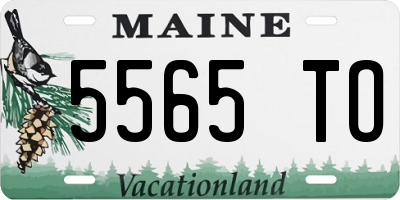 ME license plate 5565TO