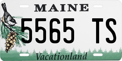 ME license plate 5565TS