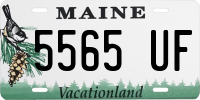 ME license plate 5565UF