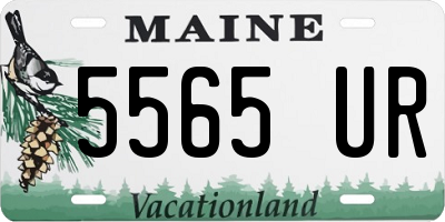 ME license plate 5565UR