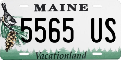 ME license plate 5565US