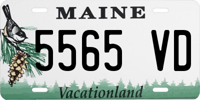 ME license plate 5565VD