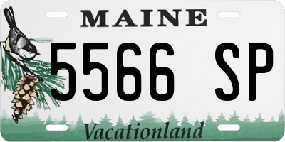 ME license plate 5566SP