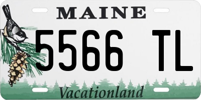 ME license plate 5566TL