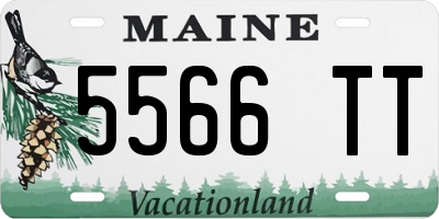 ME license plate 5566TT