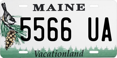 ME license plate 5566UA