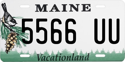 ME license plate 5566UU