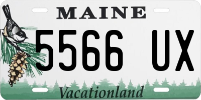 ME license plate 5566UX