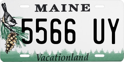 ME license plate 5566UY