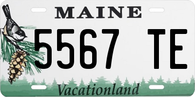ME license plate 5567TE