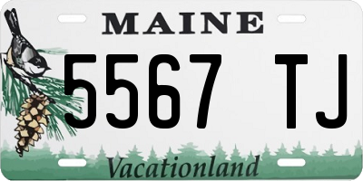 ME license plate 5567TJ