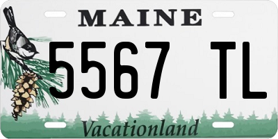 ME license plate 5567TL