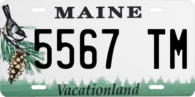 ME license plate 5567TM