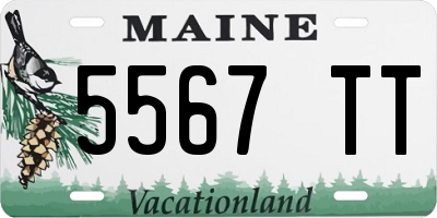 ME license plate 5567TT