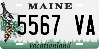 ME license plate 5567VA