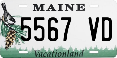 ME license plate 5567VD