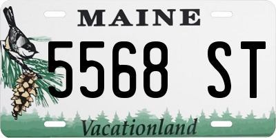 ME license plate 5568ST