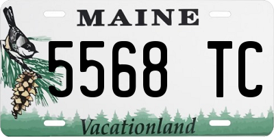 ME license plate 5568TC
