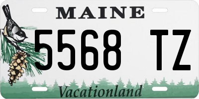 ME license plate 5568TZ