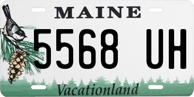 ME license plate 5568UH