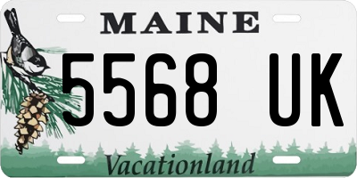 ME license plate 5568UK