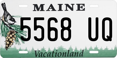 ME license plate 5568UQ