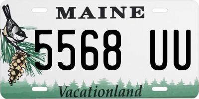 ME license plate 5568UU