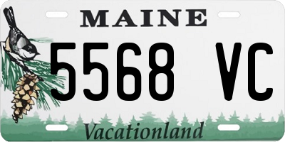ME license plate 5568VC