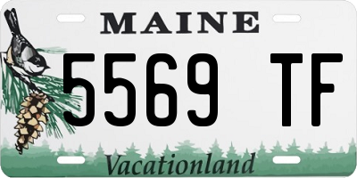 ME license plate 5569TF