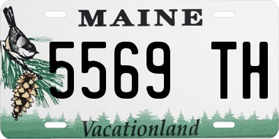 ME license plate 5569TH