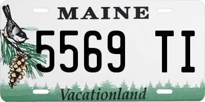 ME license plate 5569TI