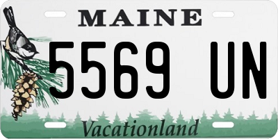 ME license plate 5569UN