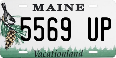 ME license plate 5569UP