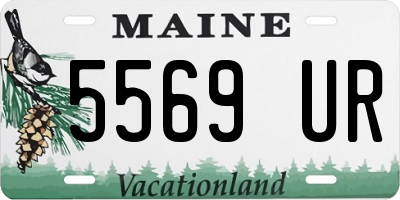 ME license plate 5569UR