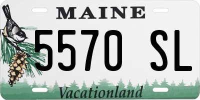 ME license plate 5570SL