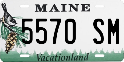 ME license plate 5570SM