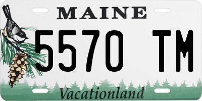 ME license plate 5570TM