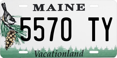 ME license plate 5570TY