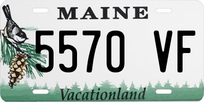 ME license plate 5570VF