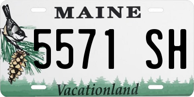 ME license plate 5571SH