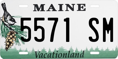 ME license plate 5571SM
