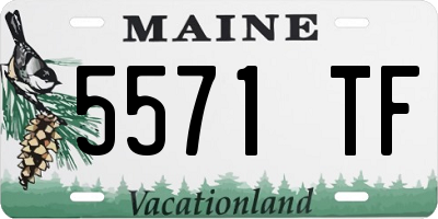 ME license plate 5571TF