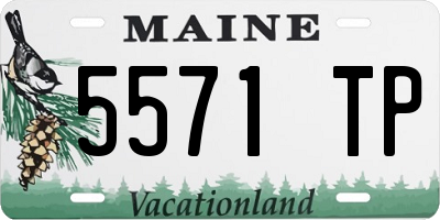 ME license plate 5571TP