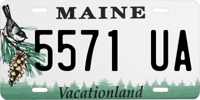 ME license plate 5571UA