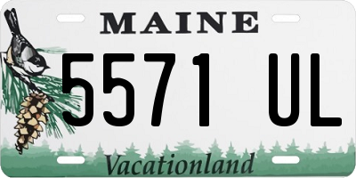 ME license plate 5571UL