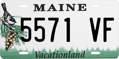 ME license plate 5571VF