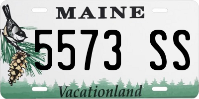 ME license plate 5573SS