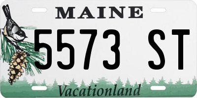 ME license plate 5573ST