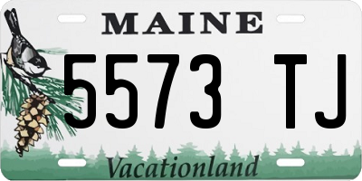ME license plate 5573TJ